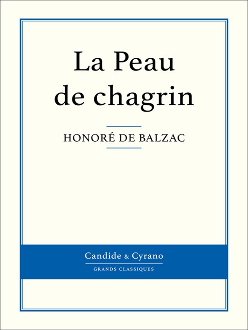 Title details for La Peau de chagrin by Honoré de Balzac - Available